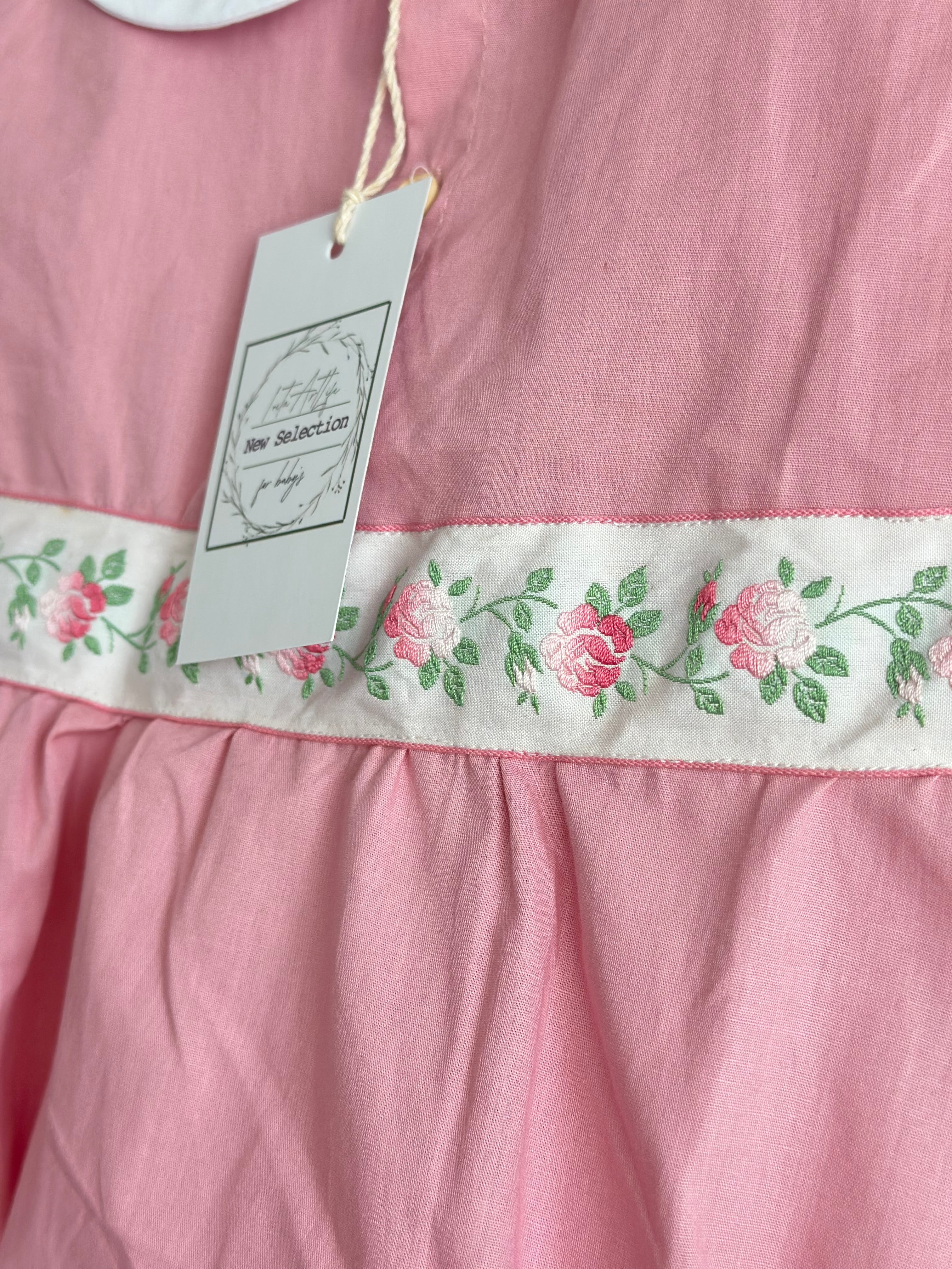 Barboteuse Vintage Rose Hand made